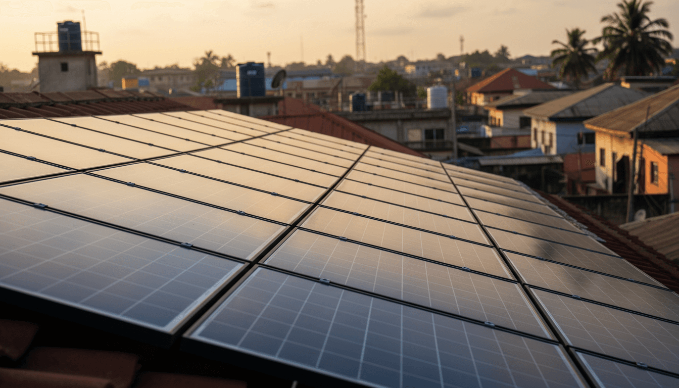 Professional solar panel installation on residential roofing